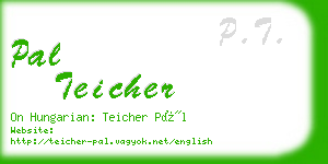 pal teicher business card